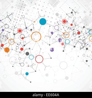 Network color technology communication background Stock Vector