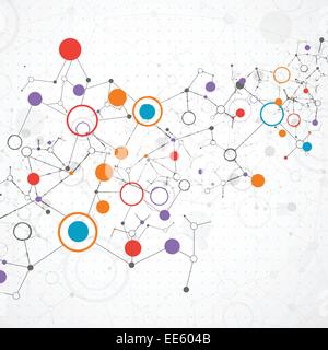 Network color technology communication background Stock Vector