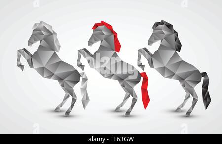 Horse isolated on a white background Stock Vector