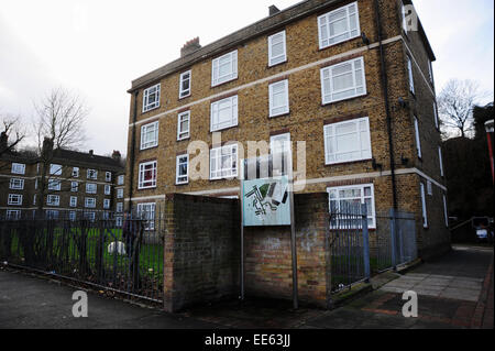 Charlton South East London UK  The Valley Grove estate of council flats Stock Photo