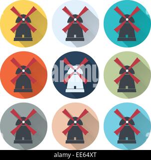 Set of retro icons. Stock Vector