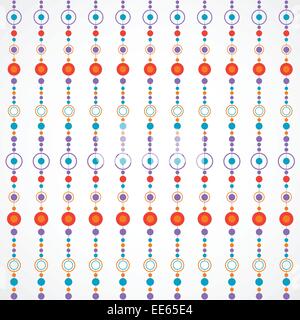 Abstract seamless background with color circles and dotts Stock Vector