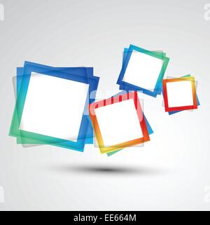 Colorful Square blank background. Vector Stock Vector
