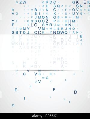 Abstract background with the sparse letters of the English alphabet Stock Vector