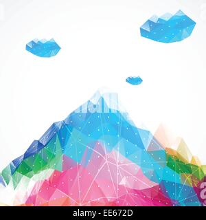 Abstract mountin. Geometric style Stock Vector