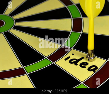 Hit right on target Stock Photo