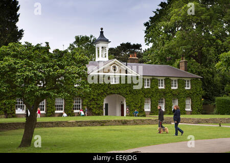 UK, London, Twickenham, Marble Hill House, stable block in park Stock Photo