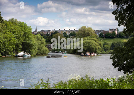 UK, London, Richmond from River Thames at Ham House Stock Photo