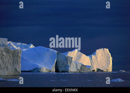 Icebergs in Arctic Ocean, Greenland Stock Photo