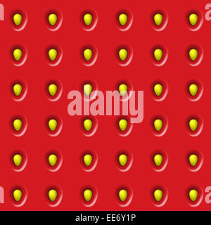 Seamless strawberry texture Stock Photo