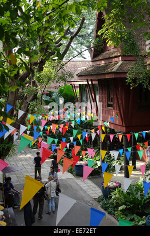 The Jim Thompson house, museum, Thai silk, Bangkok, Thailand, Southeast Asia. Stock Photo