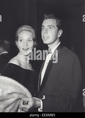 EVA MARIE SAINT with husband Jeffrey Hayden at the dinner party ...