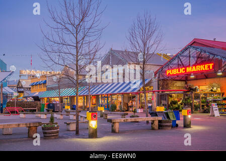 Granville Island Public Market, Vancouver, British Columbia, Canada, Stock Photo