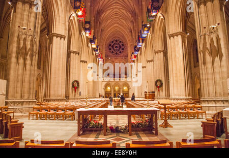 Washington National Cathedral or the Cathedral Church of Saint Peter and Saint Paul in the City and Diocese of Washington, Washi Stock Photo