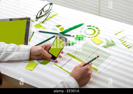 Economist working Stock Photo
