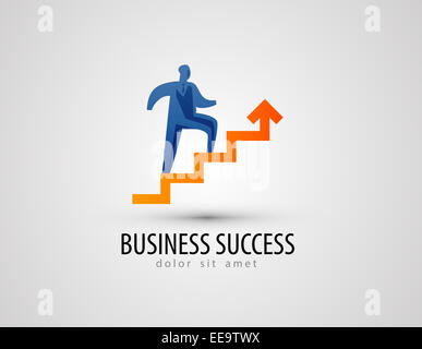 business vector logo design template. success or progress icon. Stock Photo