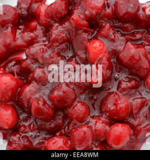 Homemade cranberry sauce close up Stock Photo