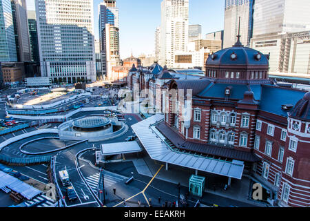 Exterior of Tokyo station,Chiyoda-Ku,Tokyo,Japan Stock Photo