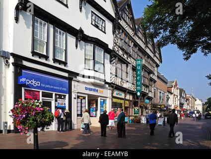 The Ancient High House along Greengate Street, Stafford, Staffordshire, England, UK, Western Europe. Stock Photo