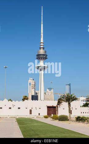 The Liberation Tower in Kuwait City. Eas Stock Photo