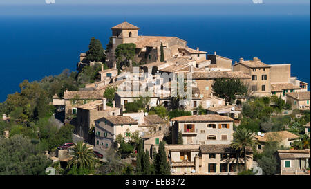 Hilltop Village of Deia, Mallorca, Spain Stock Photo