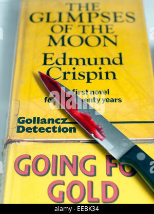 Vintage Gollancz detective fiction, London Stock Photo