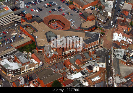 Aerial view of Stourbridge town centre West Midlands Uk Stock Photo