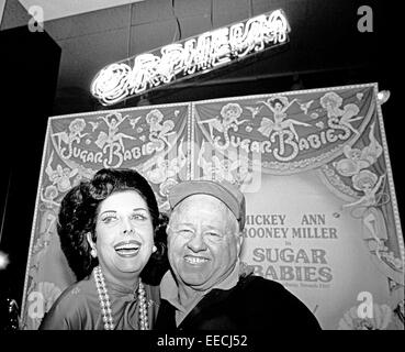 Mickey Rooney & Ann Miller, 1983 Stock Photo