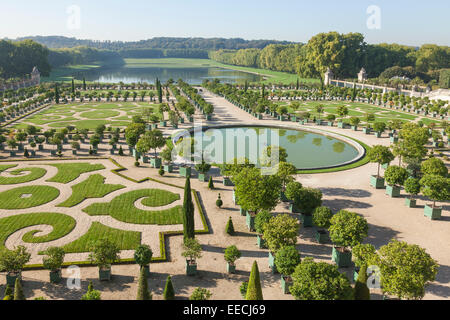 Versailles Orangerie, a grand citrus garden. Versailles, France. Stock Photo