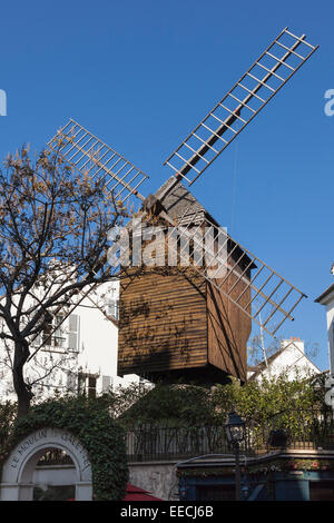 Moulin de la Galette. Paris, France. Stock Photo