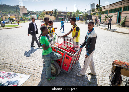 ethiopia street scenes, Mekele or Mekelle, Ethiopia, Africa Stock Photo