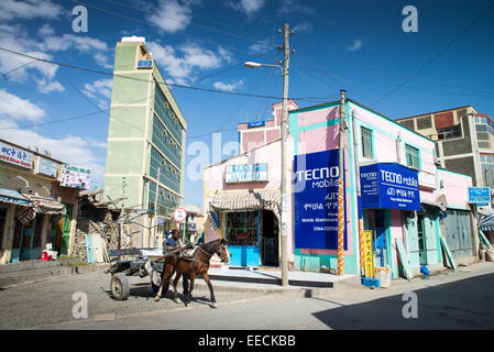 ethiopia street scenes, Mekele or Mekelle, Ethiopia, Africa Stock Photo