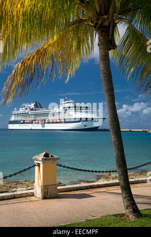 Celebrity Constellation cruise ship docked at Frederiksted, St Croix, US Virgin Islands, West Indies Stock Photo