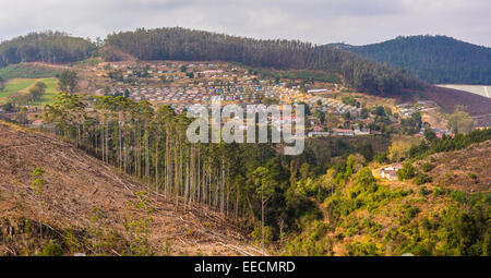 BULEMBU, SWAZILAND, AFRICA - Former asbestos mining town, now largely unoccupied. Stock Photo