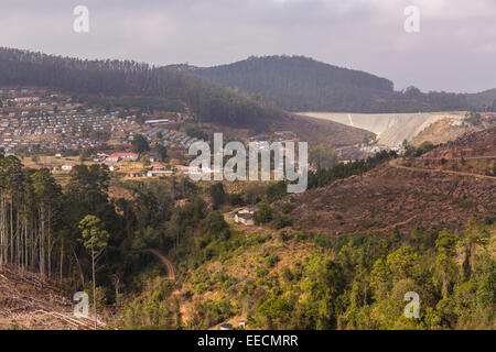 BULEMBU, SWAZILAND, AFRICA - Former asbestos mining town, now largely unoccupied. Stock Photo