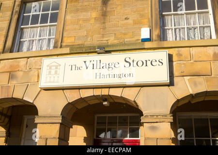 Hartington village community store shop in this Derbyshire village,England Stock Photo