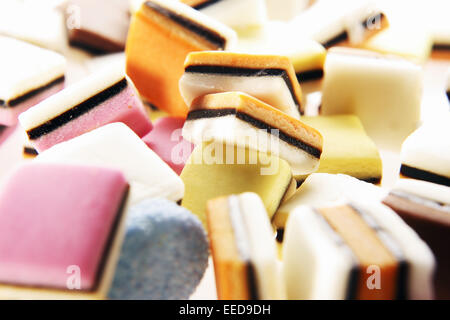 Abstraktion, Abstraktionen, Bonbon, Bonbons, Detail, Details, Ernaehrung, Essen, Lakritz, Lakritze, Lebensmittel, Nahaufnahme, N Stock Photo