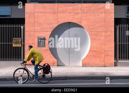 Berlin, Germany, input the Chinese Embassy to Brueckenstr. Stock Photo