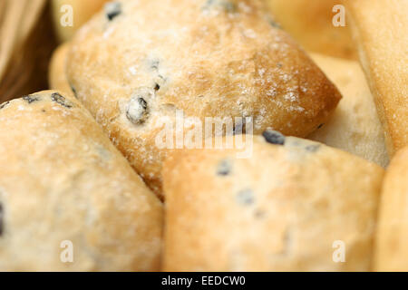 Backwaren, Brotkorb, Broetchenkorb, Ernaehrung, Essen, Food, Fruehstueck, Koerbchen, Nahrungsmittel, Sonntagsbroetchen, Still li Stock Photo