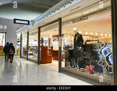 Luxury store, shop, Hermès Roissy, Charles de Gaulle airport, Paris, France, Stock Photo