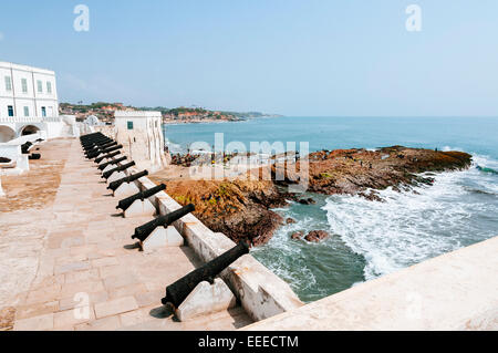 Cannon bullets in Cape Coast Castle, Ghana. Stock Photo