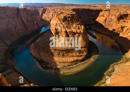 PAGE, AZ, USA Horseshoe Bend in late afternoon light. Stock Photo
