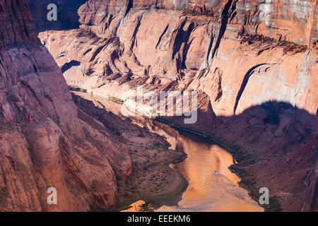 PAGE, AZ, USA Colorado River in late afternoon light. Stock Photo