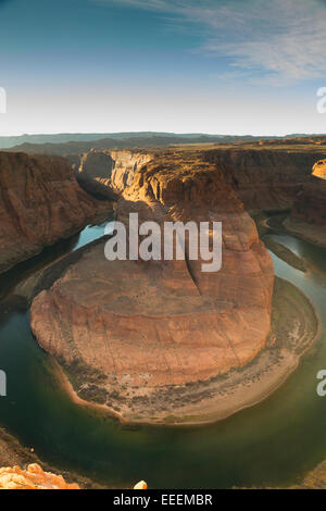 PAGE, AZ, USA Horseshoe Bend in late afternoon light. Stock Photo