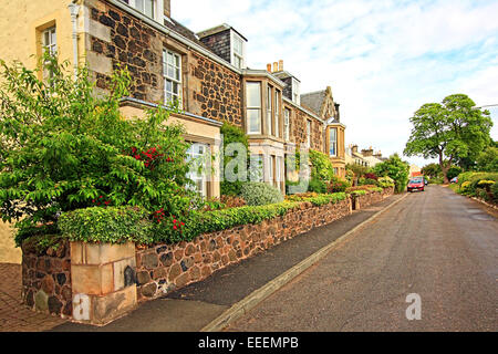 Scottish houses in Summer Stock Photo