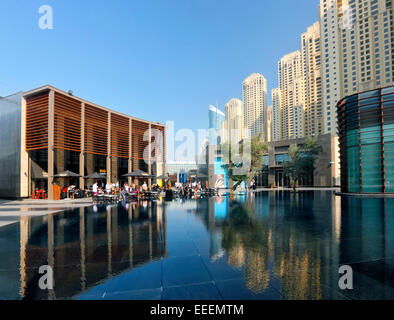 Dubai beach, Jumeirah Beach Residence Stock Photo