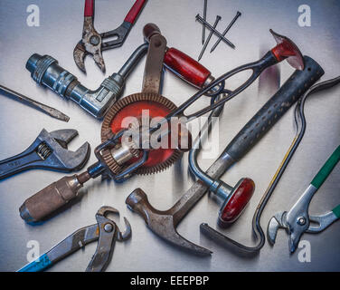 Tools used for repairs around the house Stock Photo
