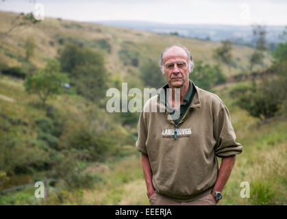 Sir Ranulph Fiennes at home on his farm Stock Photo