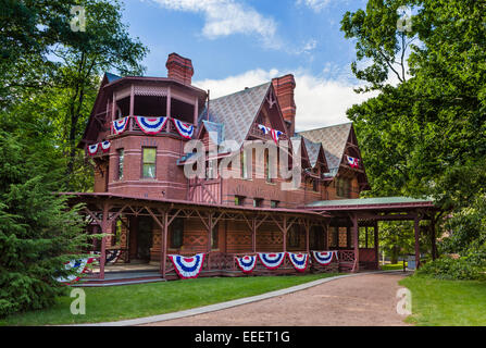 Mark Twain House and Museum, Forest Street, Hartford, Connecticut, USA Stock Photo