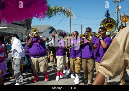 parade, New Orleans, Louisiana Stock Photo